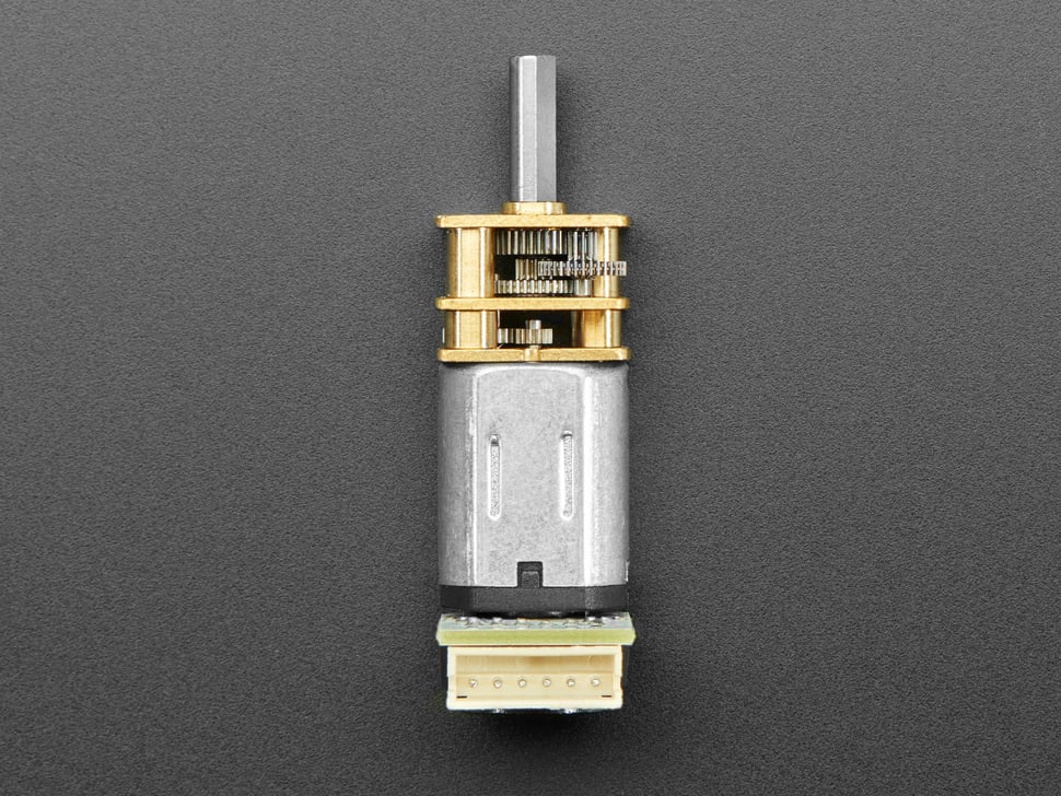 N20 DC Motor with Magnetic Encoder - 6V with 1:100 Gear Ratio