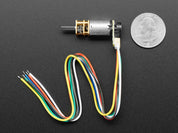 N20 DC Motor with Magnetic Encoder - 6V with 1:100 Gear Ratio