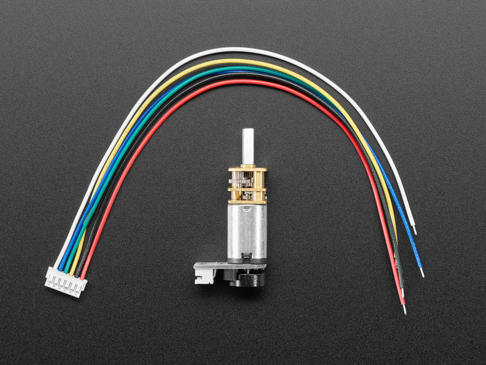 N20 DC Motor with Magnetic Encoder - 6V with 1:298 Gear Ratio