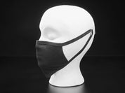 Simple Black 3-Layer Cotton Mask - Adult Size