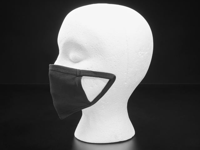 Simple Black 3-Layer Cotton Mask - Child Size