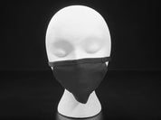 Simple Black 3-Layer Cotton Mask - Child Size