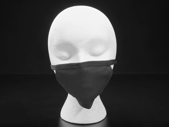 Simple Black 3-Layer Cotton Mask - Child Size