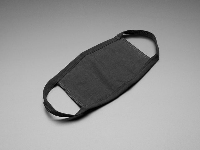 Simple Black 3-Layer Cotton Mask - Child Size