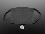 Simple Black 3-Layer Cotton Mask - Child Size