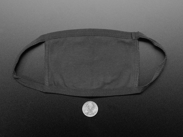 Simple Black 3-Layer Cotton Mask - Child Size