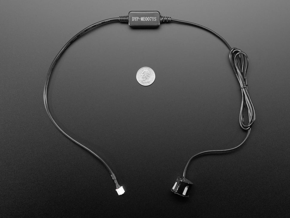 Panel Mount Ultrasonic (Sonar) Ranging Module with UART Output