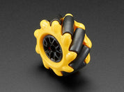 Right Mecanum Wheel - 48mm Diameter - TT Motor or Cross Axle