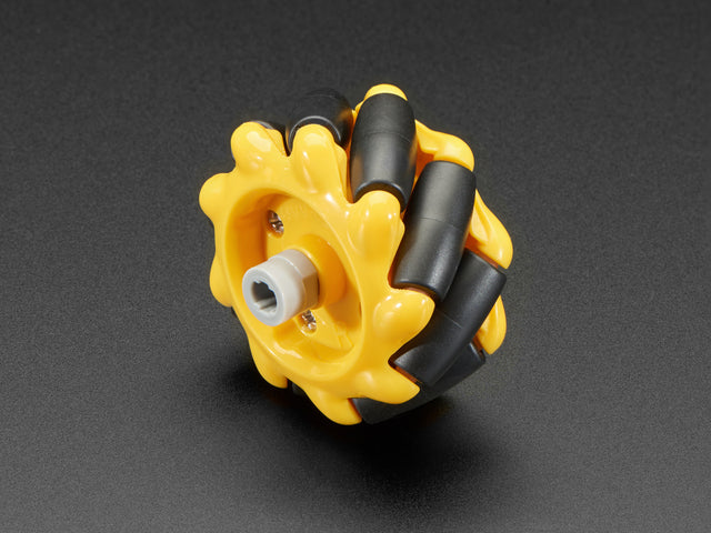 Right Mecanum Wheel - 48mm Diameter - TT Motor or Cross Axle