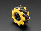 Left Mecanum Wheel - 48mm Diameter - TT Motor or Cross Axle