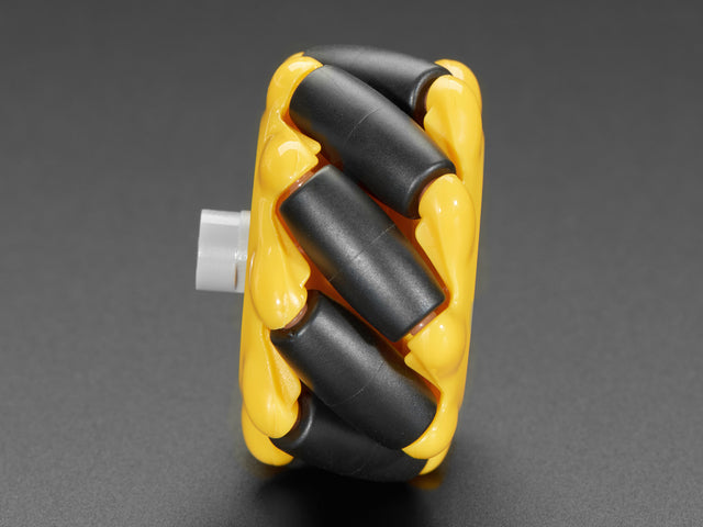 Left Mecanum Wheel - 48mm Diameter - TT Motor or Cross Axle