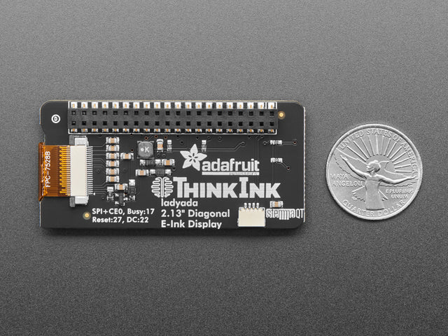 Adafruit 2.13" Monochrome E-Ink Bonnet for Raspberry Pi