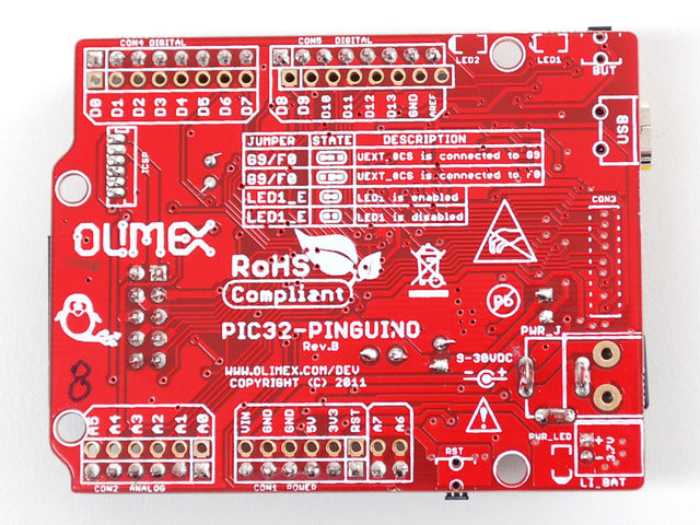 PIC32 Pinguino - PIC32MX440F256H dev board