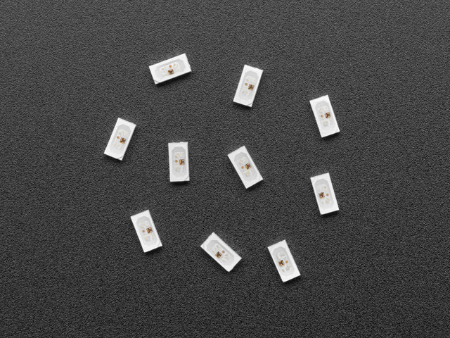 NeoPixel Side-Light RGB LED w/ Integrated Driver Chip - 10-pack