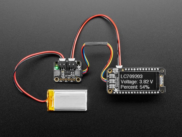 Adafruit LC709203F LiPoly / LiIon Fuel Gauge and Battery Monitor