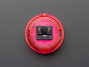 Arcade Button - 30mm Translucent Pink