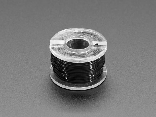 Ultra-Fine Stranded Wire Spool - 10 meters - 34AWG - Black