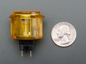 Arcade Button - 30mm Translucent Yellow