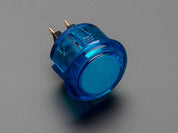 Arcade Button - 30mm Translucent Blue