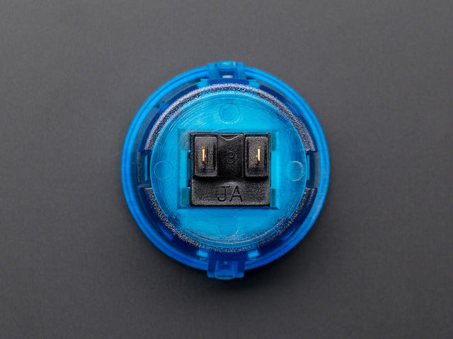 Arcade Button - 30mm Translucent Blue