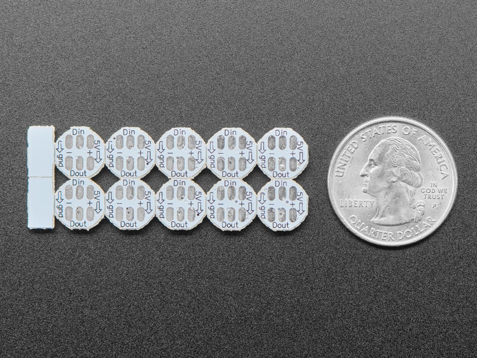 NeoPixel RGBW Mini Button PCB - Pack of 10
