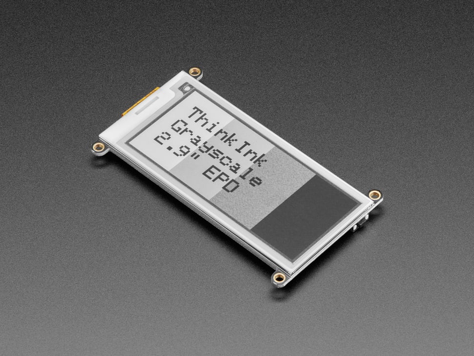 Adafruit 2.9" Grayscale eInk / ePaper Display FeatherWing