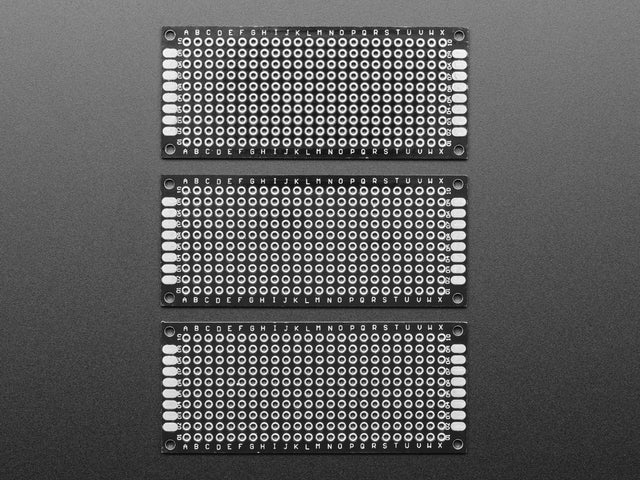 Universal Proto-board PCBs 3cm x 7cm - 3 Pack