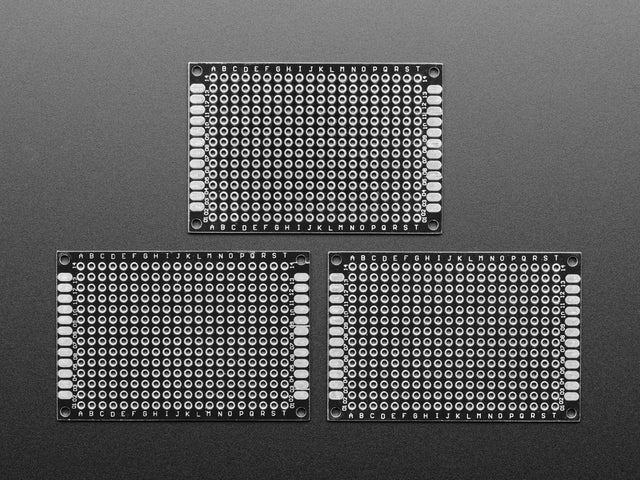 Universal Proto-board PCBs 4cm x 6cm - 3 Pack