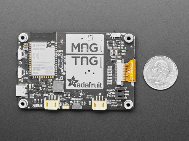 Adafruit MagTag - 2.9" Grayscale E-Ink WiFi Display