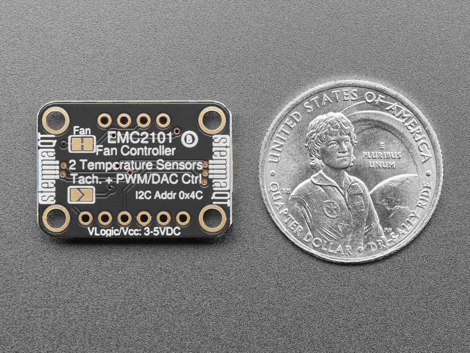 Adafruit EMC2101 I2C PC Fan Controller and Temperature Sensor