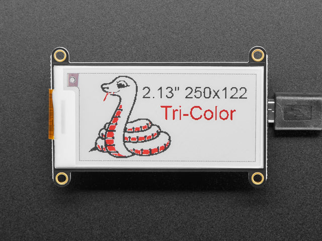 Adafruit 2.13" HD Tri-Color eInk / ePaper Display FeatherWing