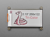 Adafruit 2.13" HD Tri-Color eInk / ePaper Display FeatherWing