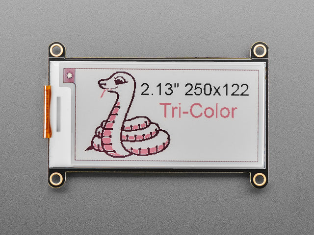 Adafruit 2.13" HD Tri-Color eInk / ePaper Display FeatherWing
