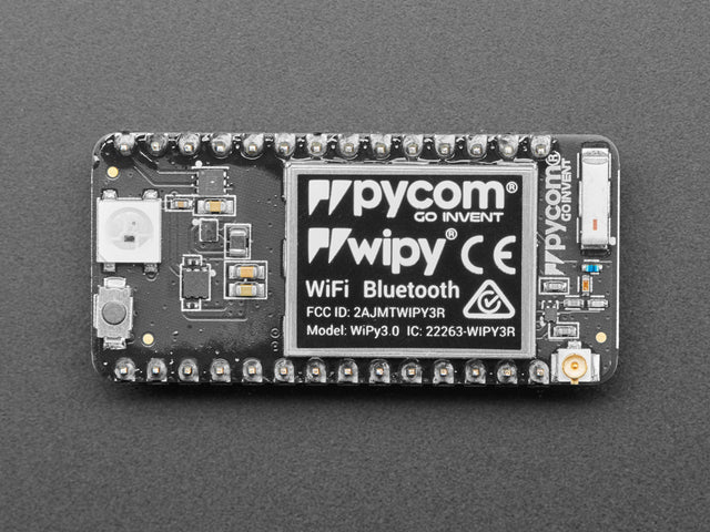 Assembled Pycom WiPy 3.0 with Headers
