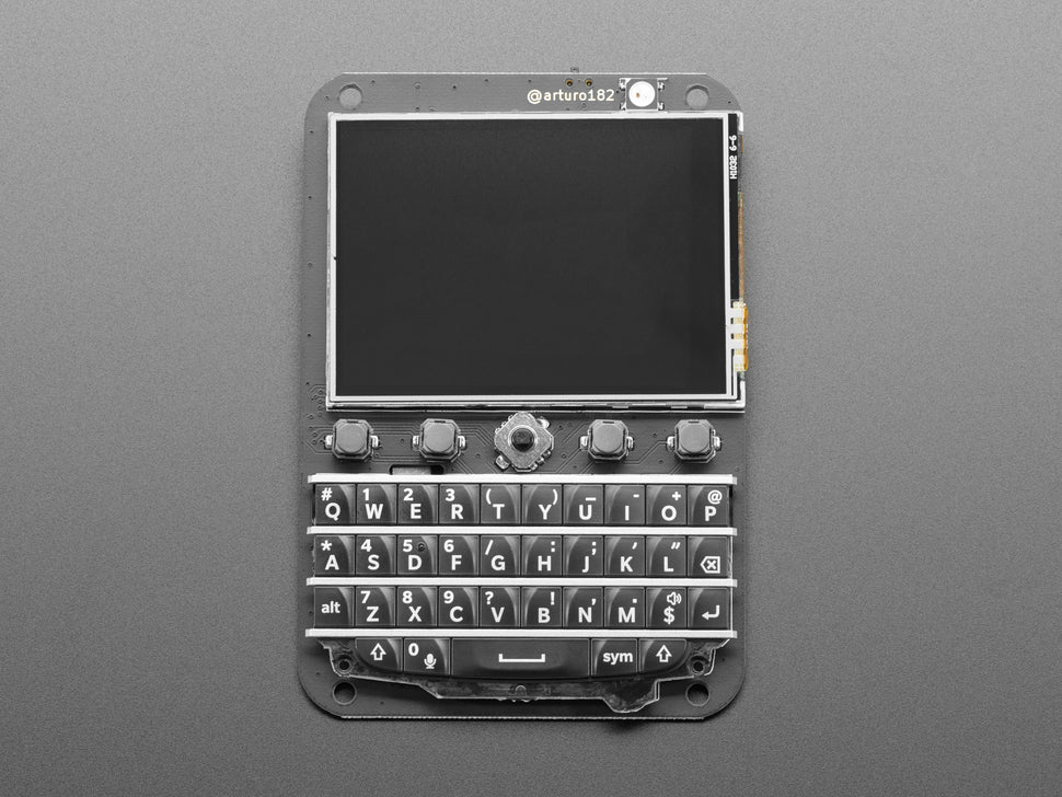 Keyboard FeatherWing - QWERTY Keyboard + 2.6" LCD