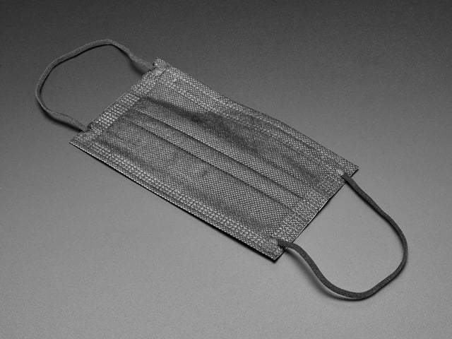 Standard Adult Disposable Masks - Black Surgical-Style - 50 pk