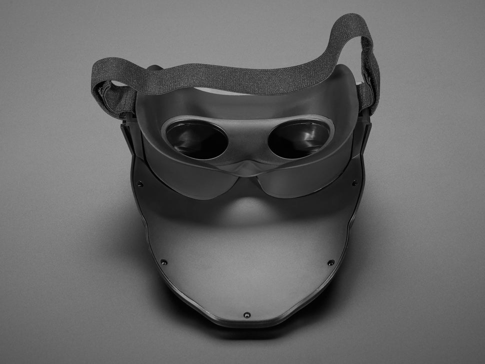 Face-Changing LED Matrix Mask from Lumen Couture