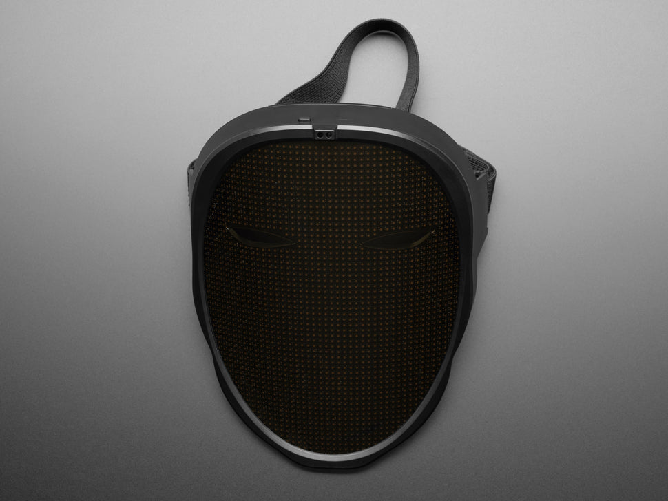 Face-Changing LED Matrix Mask from Lumen Couture