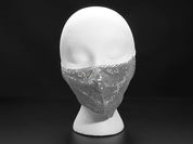 Silver Sequined Fashion Mask
