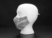 Silver Sequined Fashion Mask