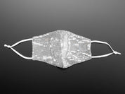 Silver Sequined Fashion Mask