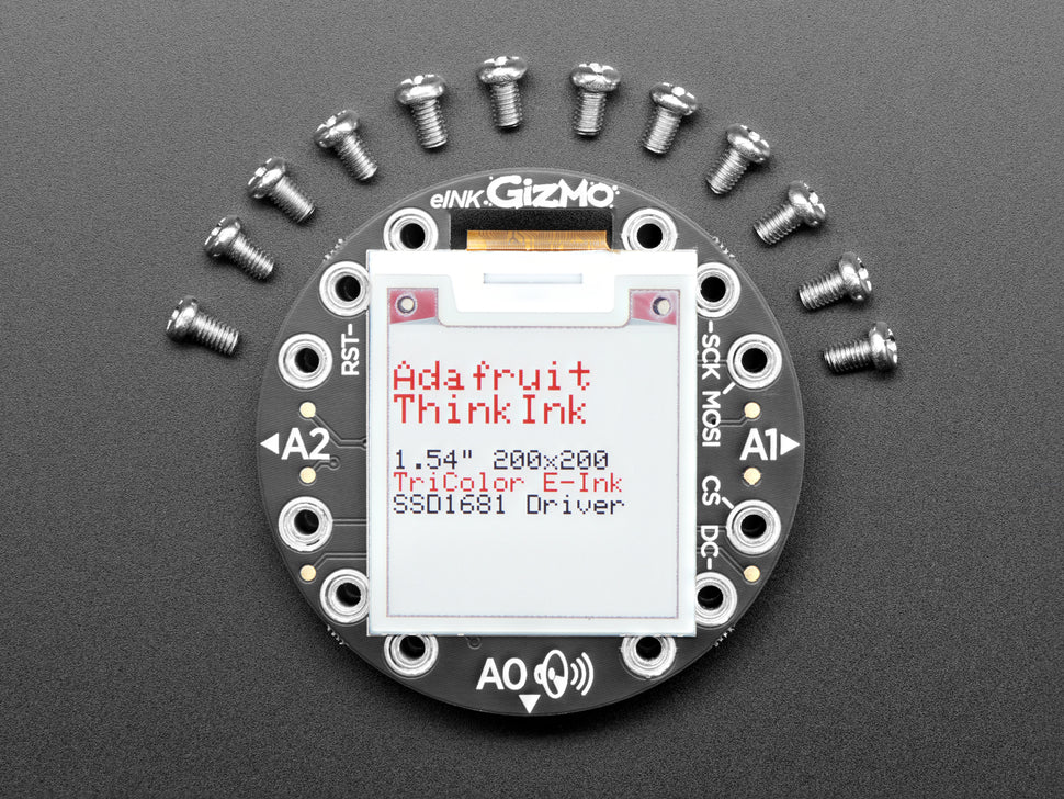 Circuit Playground 200x200 Tri-Color E-Ink Gizmo