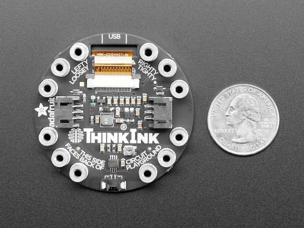 Circuit Playground 200x200 Tri-Color E-Ink Gizmo