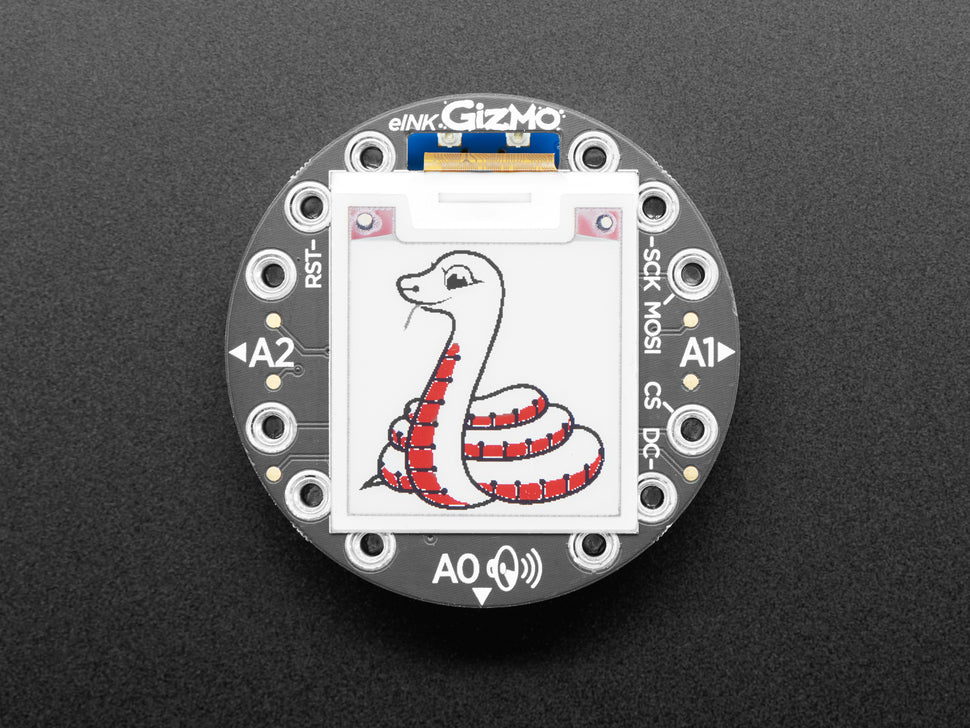 Circuit Playground 200x200 Tri-Color E-Ink Gizmo