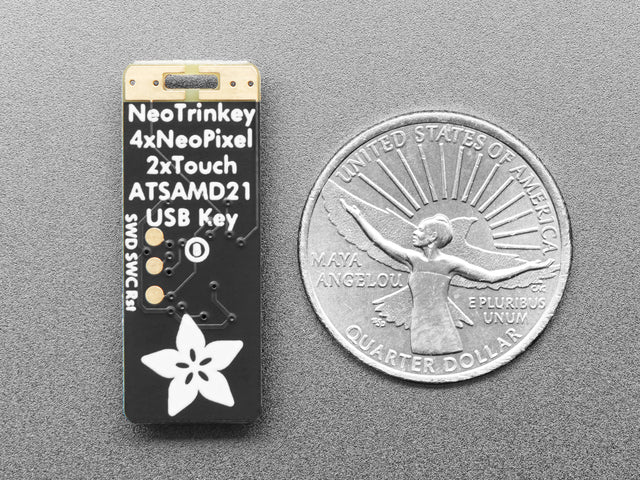 Adafruit Neo Trinkey - SAMD21 USB Key with 4 NeoPixels