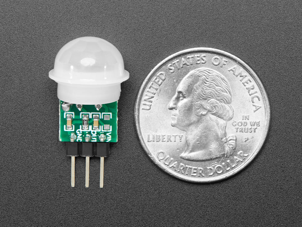 Breadboard-friendly Mini PIR Motion Sensor with 3 Pin Header