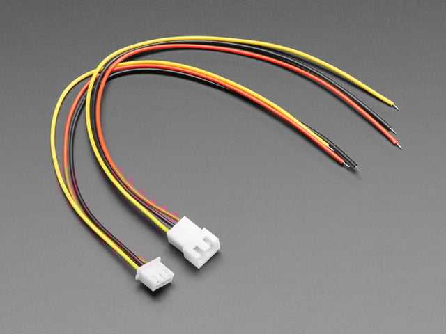 2.5mm Pitch 3-pin Cable Matching Pair - JST XH Compatible
