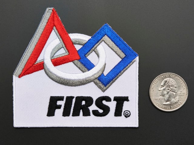 FIRST® Robotics - Skill badge, iron-on patch