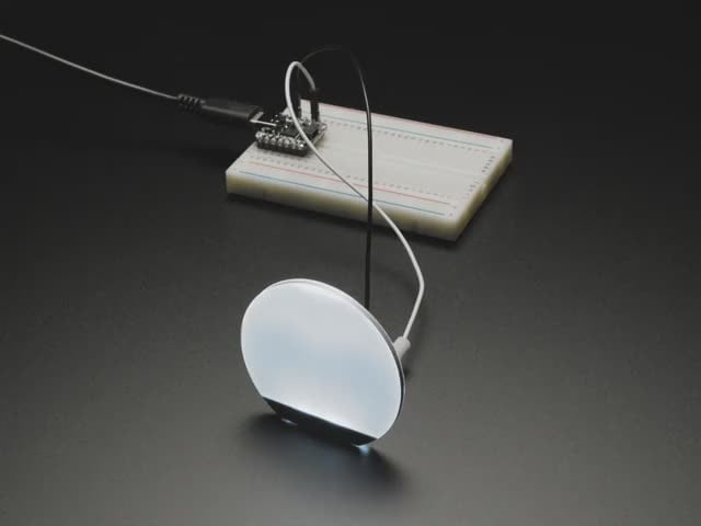 Round Semi-Circle Backlight LED - 50mm Diameter