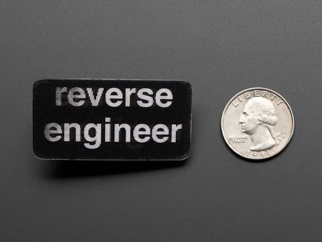 Reverse Engineer - Skill badge, Lenticular printing + pin-on